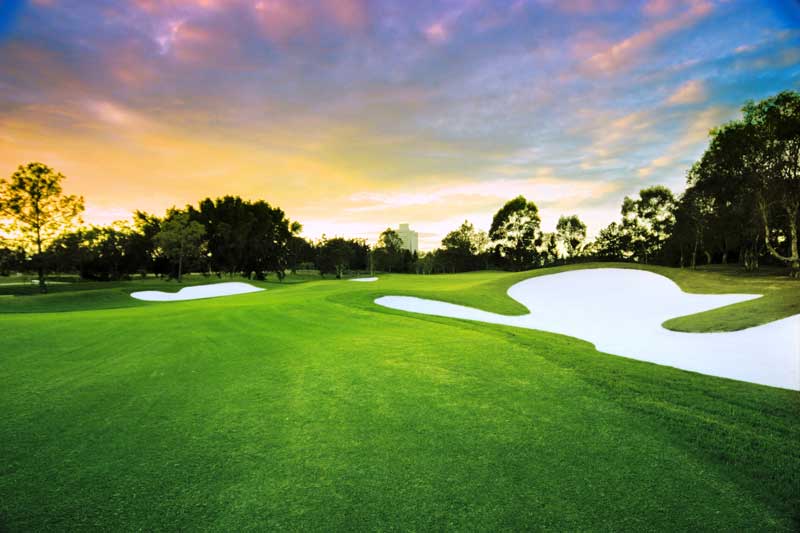RACV Royal Pines Resort Blue Course at Sunset